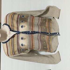 Cousin Johnny Anthropologie Women's open in front Sweater